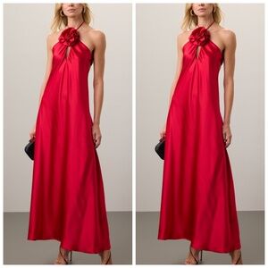 Elegant Red Maxi Dress